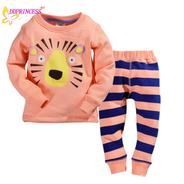 vente en gros 2015 sous-vêtements pour bébés costumes bébé vêtements ensembles de vêtements pour enfants avec des lions imprimés